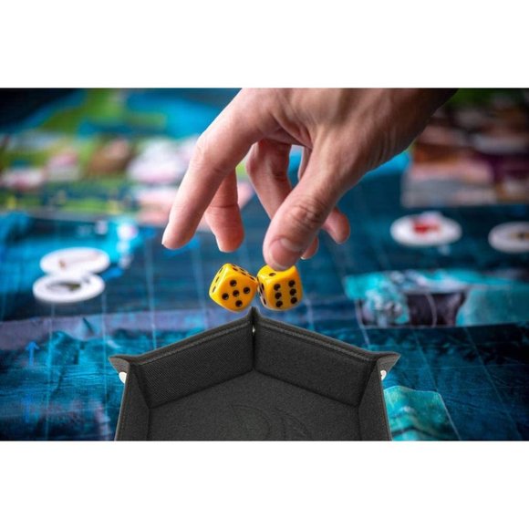 Brappo Dice Tray Set Foldable Dice Trays Hexagon Dice Rolling Tray Eva Dice Hold - Picture 7 of 7